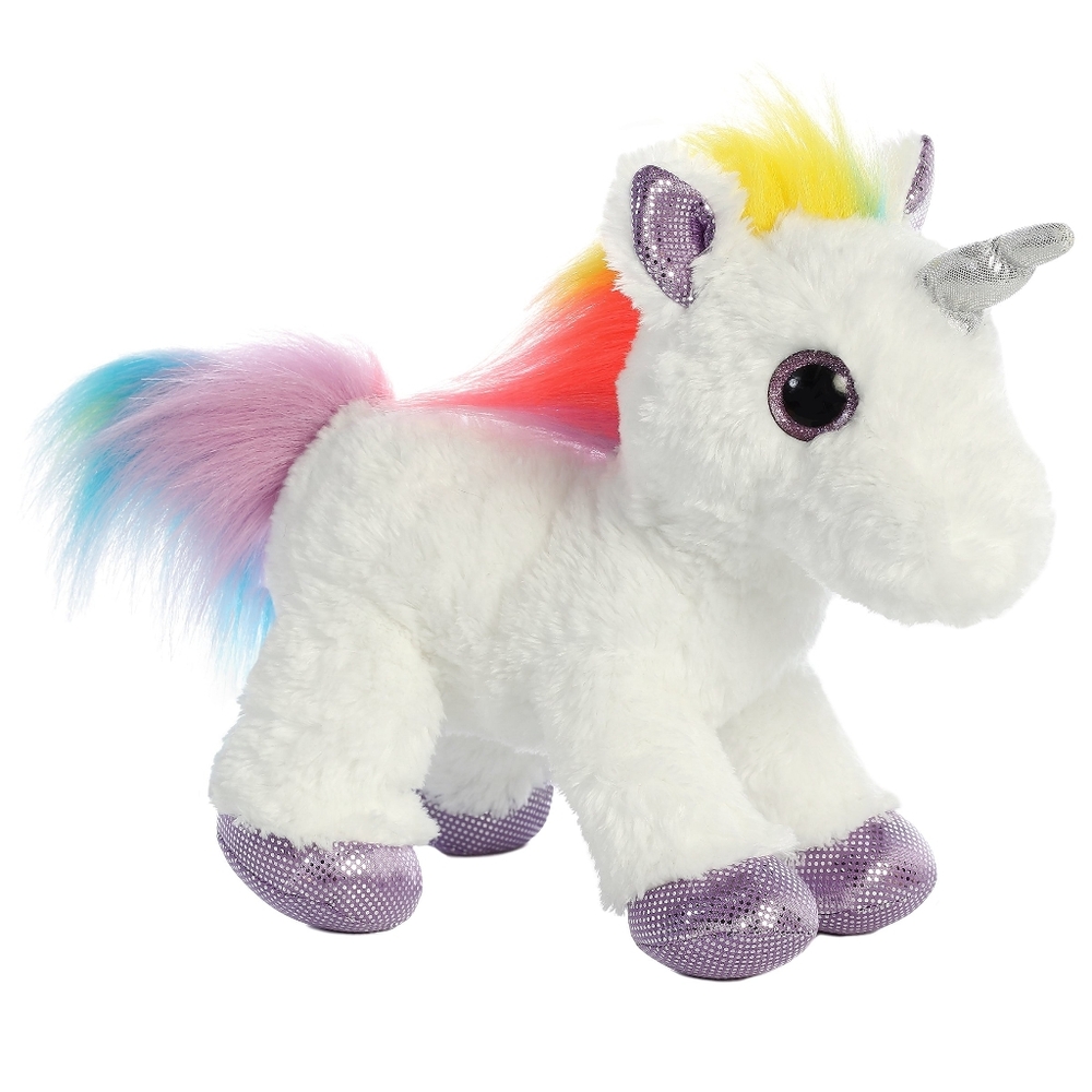 12 in Rainbow Unicorn Flopsie, Sparkle Tales, By Aurora, Plush, NWT